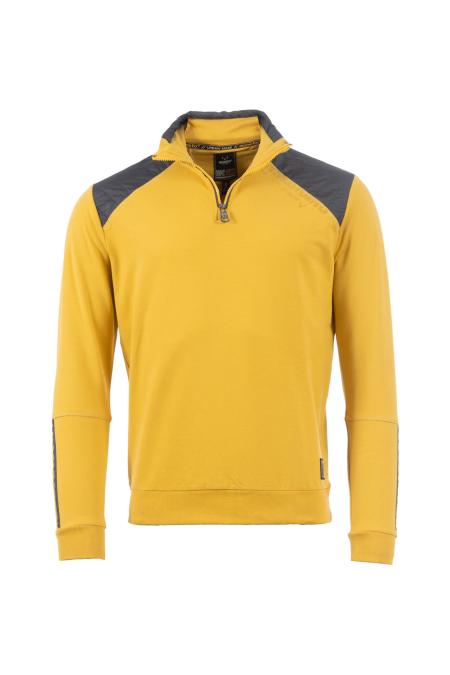 Leichtsweat, 1/1-Arm, Troyerkragen