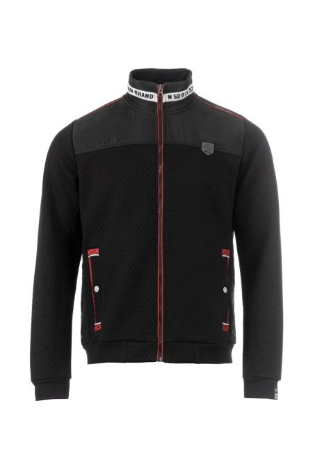 Sweatjacke, 1/1-Arm, Stehkragen