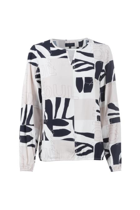 Bluse, 1/1-Arm, Rundhalsausschnitt