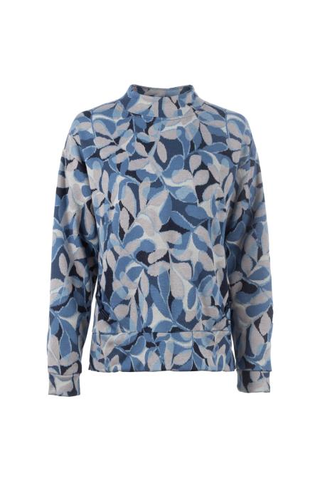 Leichtsweat, 1/1-Arm, Stehkragen