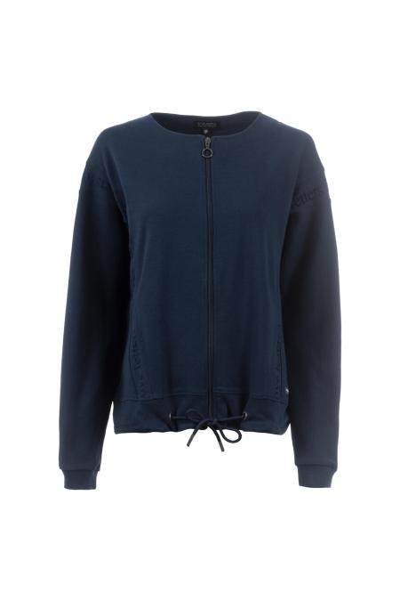 Sweatjacke, 1/1-Arm, Rundhalsausschnitt