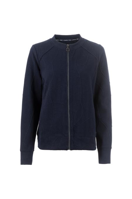 Sweatjacke, 1/1-Arm, Rundhalsschnitt