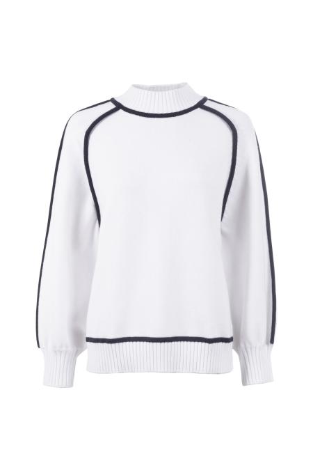 Strickpullover, 1/1-Arm, Stehkragen