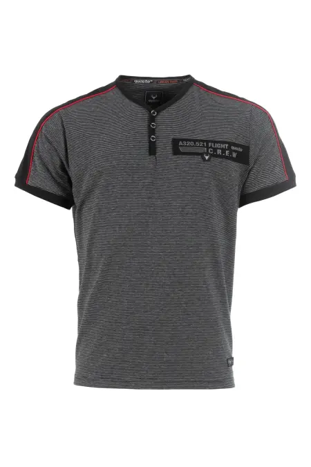 Shirt, 1/2 Arm, Henleykragen