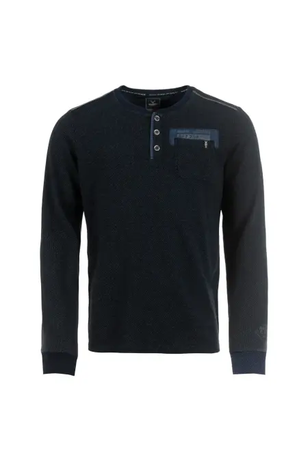 Shirt, 1/1 Arm, Henleykragen