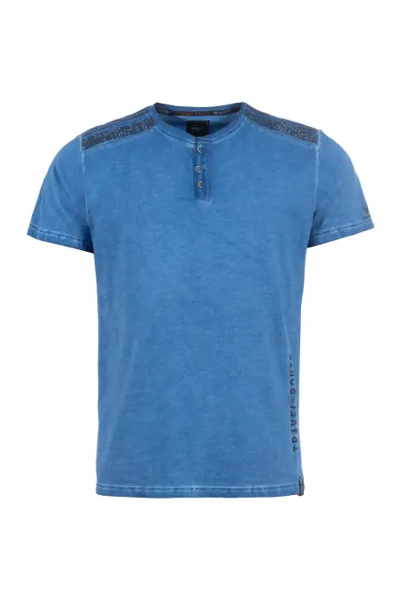 Shirt, 1/2 Arm, Henleykragen