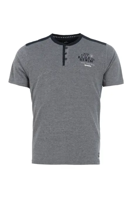 Shirt, 1/2 Arm, Henleykragen