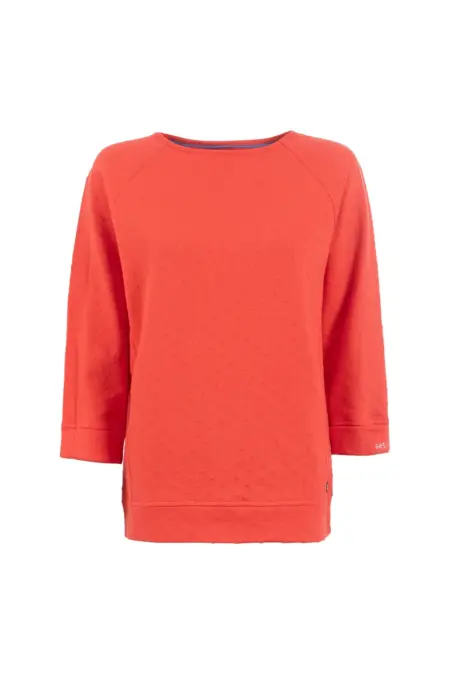 Leichtsweat, 3/4 Arm, U-Boot-Ausschnitt