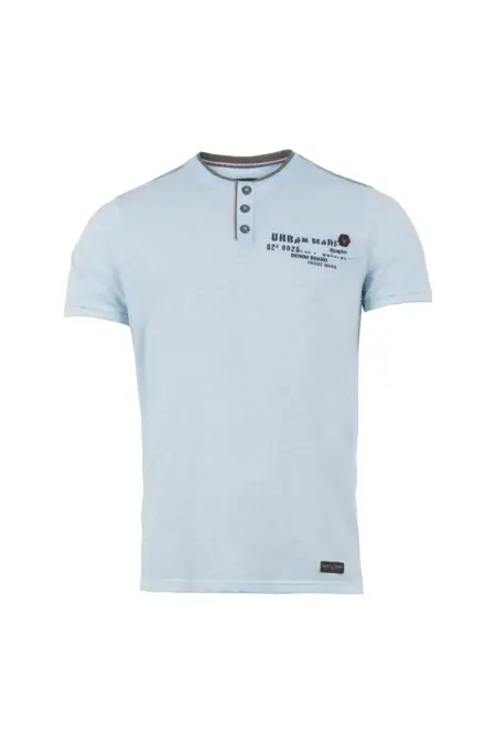 Shirt, 1/2 Arm, Henley Kragen