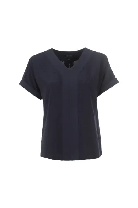 Bluse, 1/2 Arm, V-Neck