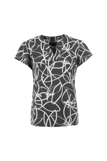 Bluse,1/2 Arm, Rundhals