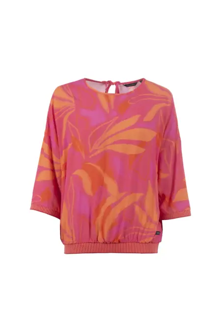 Bluse, 3/4 Arm, Rundhals