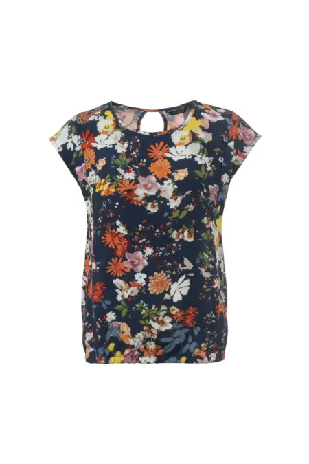 Bluse, 1/2 Arm, Rundhals