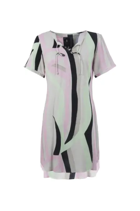 Kleid, 1/2 Arm, V-Neck