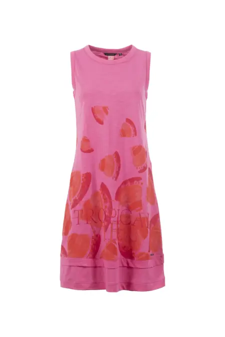 Kleid, kurz, ärmellos, Rundhals