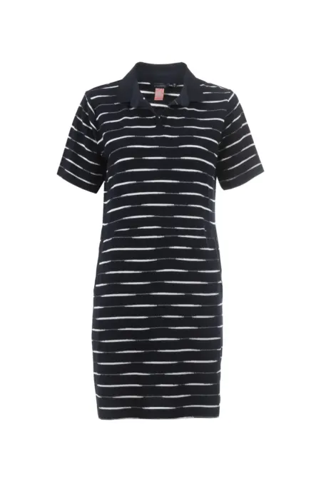 Kleid, kurz, Polo-Kragen