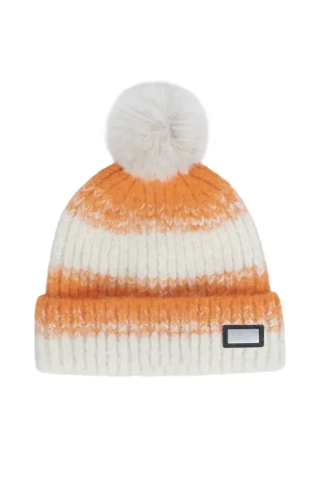 Strickmütze, mit Bommel