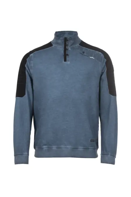 Sweatshirt, 1/1 Arm, Troyerkragen