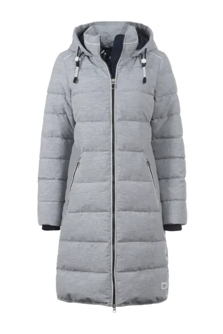 Mantel, 1/1 Arm, Stehkragen, Kapuze