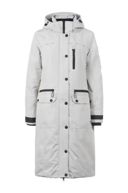 Mantel, 1/1 Arm, Stehkragen, Kapuze