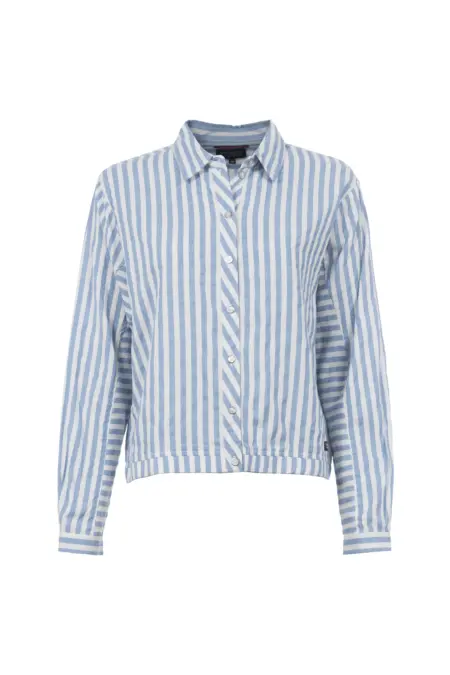 Bluse, 1/1 Arm, Polokragen