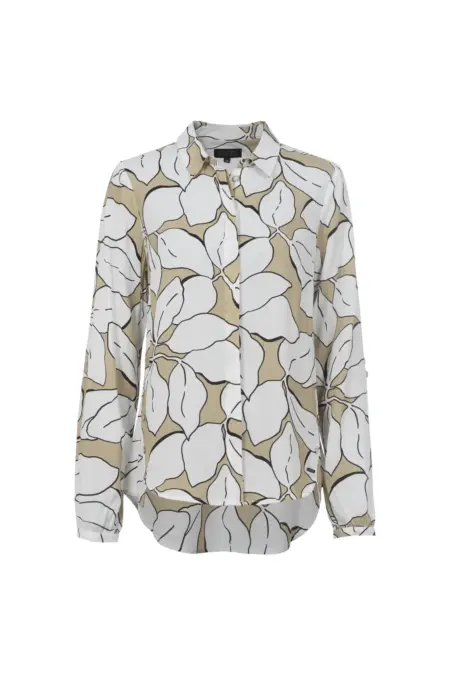 Bluse, 1/1 Arm, Polokragen