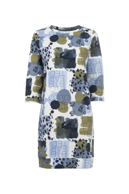 Kleid kurz, 3/4 Arm, Rundhals