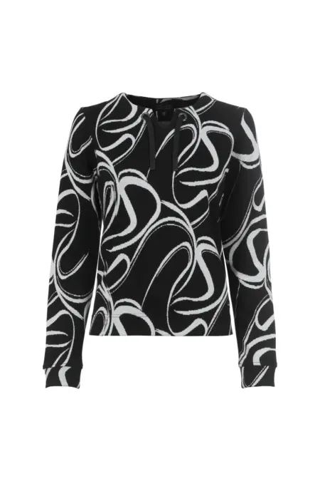 Leichtsweat, 1/1 Arm, Rundhals mit Tunnelzug