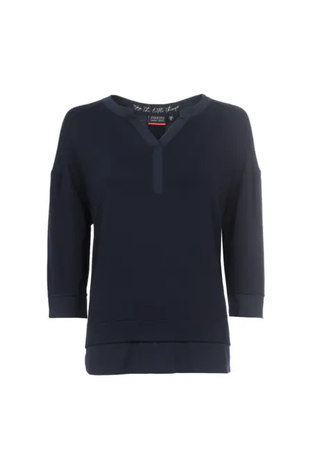 Strick, 3/4 Arm, Serafino-Ausschnitt