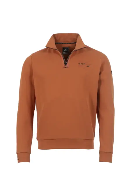 Sweatshirt, 1/1 Arm, Troyerkragen