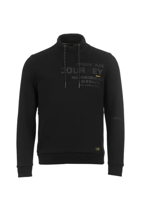 Sweatshirt, 1/1 Arm, Stehkragen mit Tunnelzug