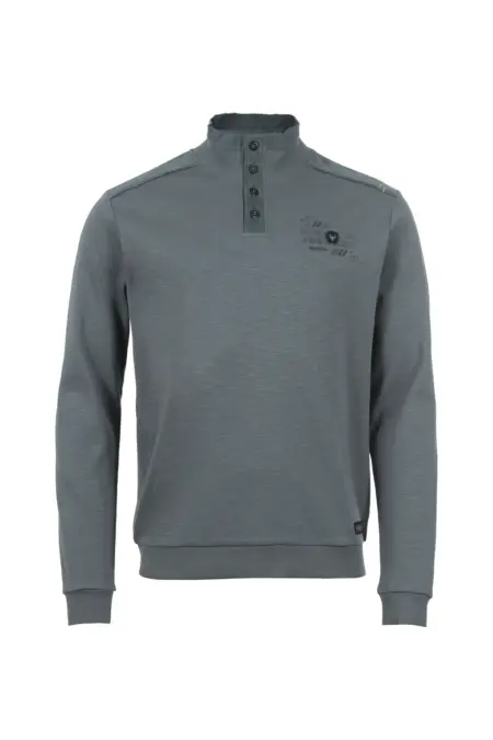 Leichtsweat, 1/1 Arm, Troyerkragen