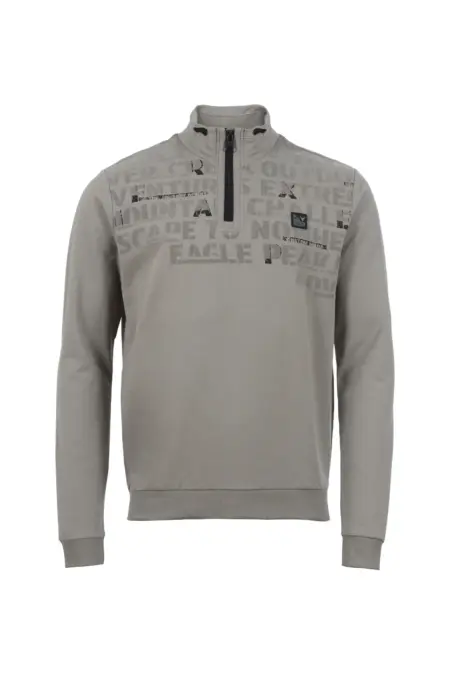 Leichtsweat, 1/1 Arm, Troyerkragen