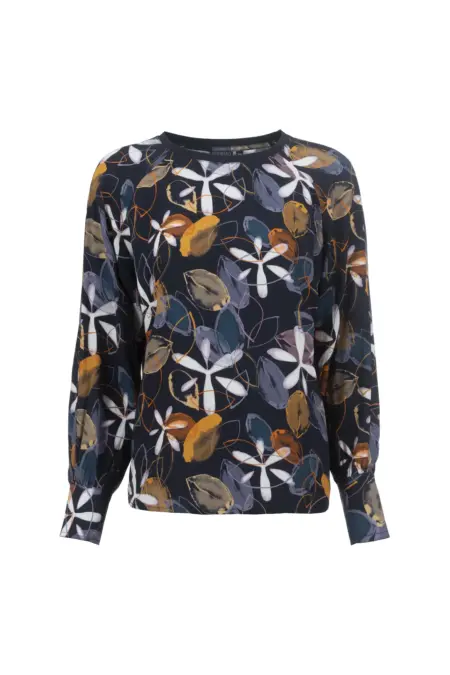 Bluse, 1/1 Arm, Rundhals