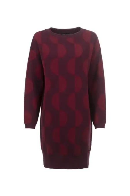 Strickkleid, kurz, 1/1 Arm, Rundhals