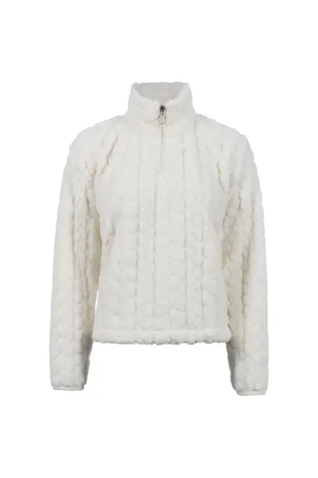 Sweatshirt, 1/1 Arm, Troyerkragen