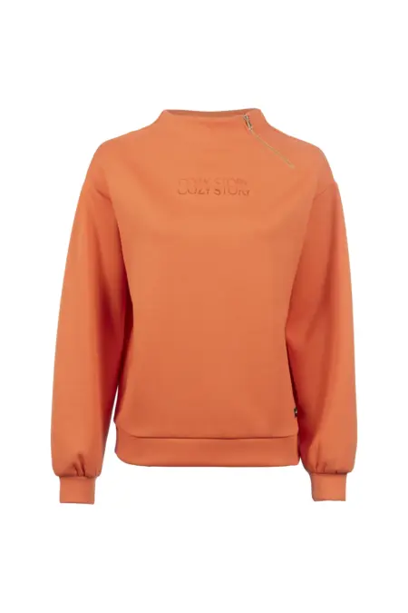 Leichtsweat, 1/1 Arm, Stehkragen