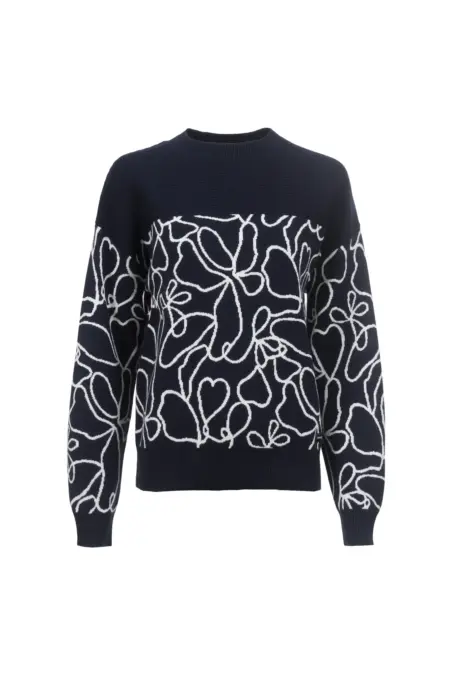 Strickpullover, 1/1 Arm, Rundhals