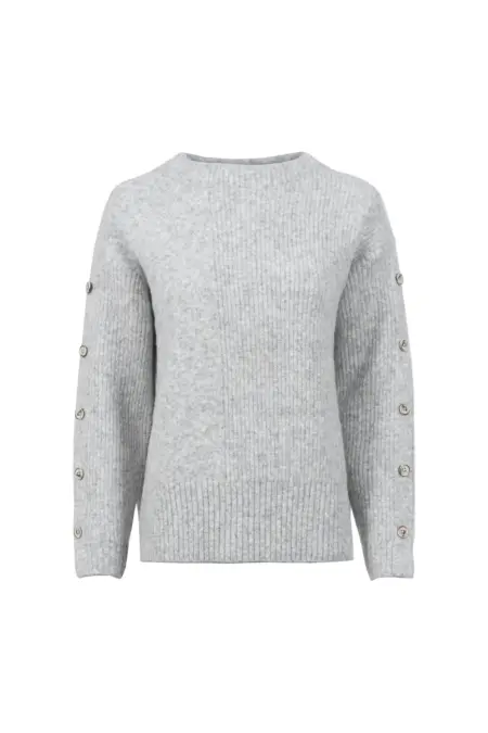 Strickpullover, 1/1 Arm, Stehkragen