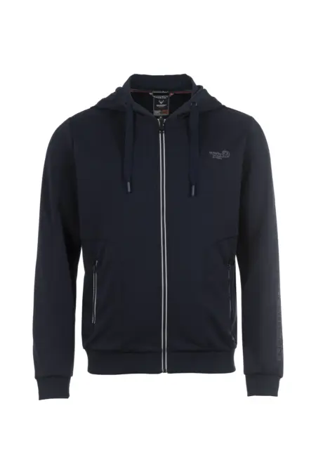 Sweatjacke, 1/1 Arm, Kapuze mit Tunnelzug