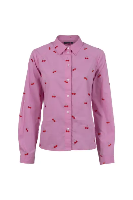 Bluse, 1/1-Arm, Hemdkragen