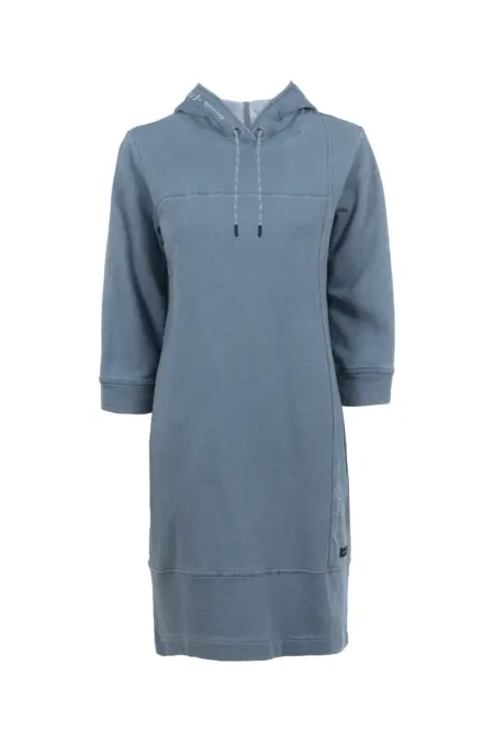 Kleid kurz, 3/4-Arm, Kapuze