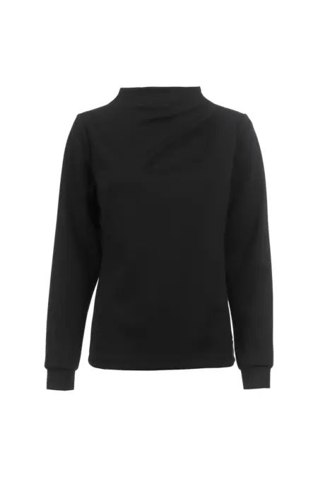 Leichtsweat, 1/1 Arm, Stehkragen