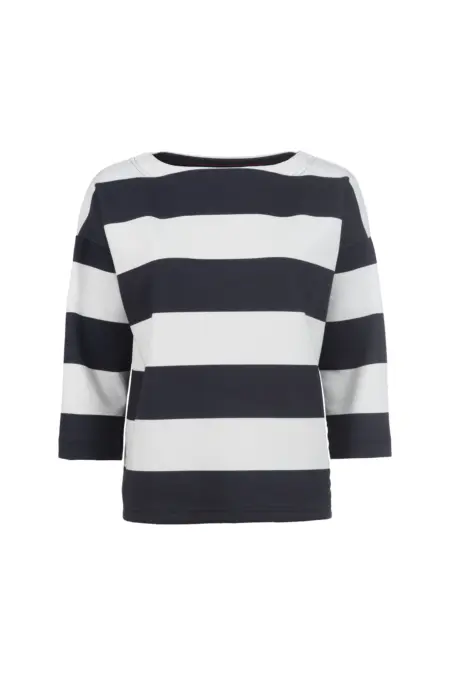 Leichtes Sweatshirt, 3/4-Arm, U-Boot-Ausschnitt