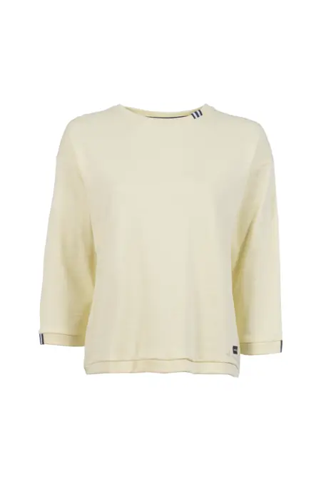 Leichtsweat, 3/4-Arm, Rundhalsausschnitt