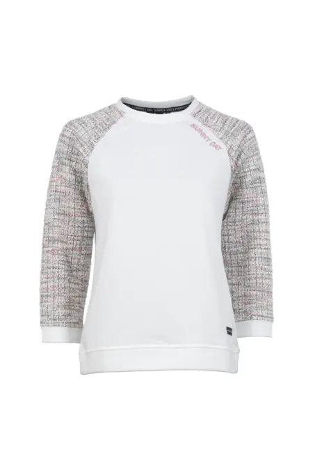 Leichtsweat, 3/4-Arm, Rundhalsausschnitt