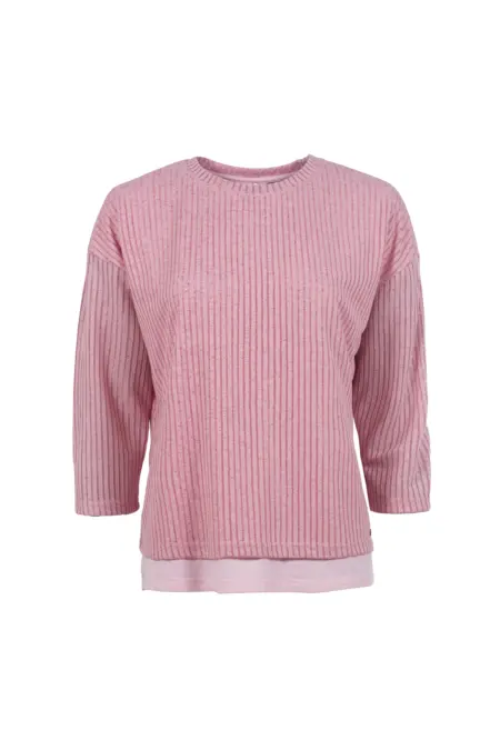 Leichtsweat, 3/4-Arm, Rundhals