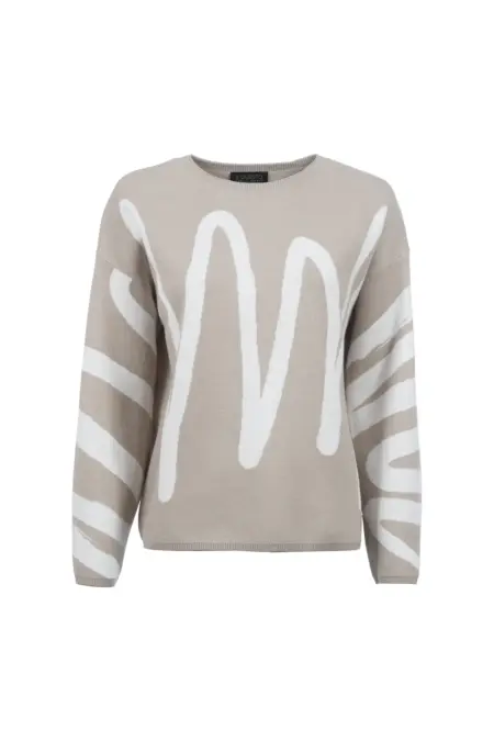 Strickpullover, 1/1 Arm, Rundhals