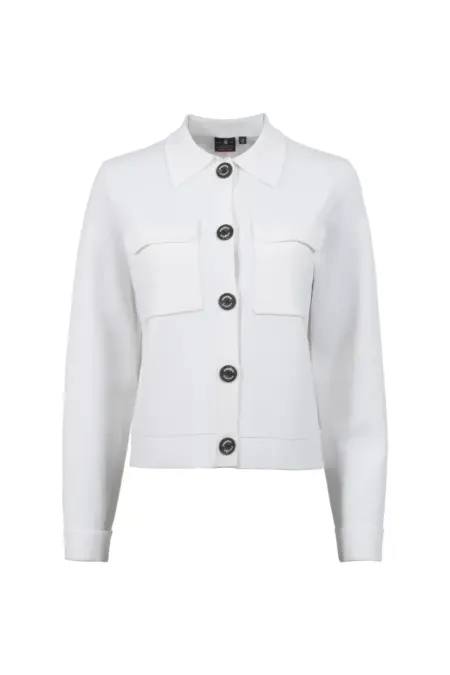 Strickjacke, 1/1 Arm, Hemdkragen