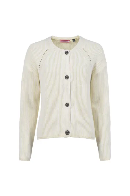 Strickjacke, 1/1-Arm, Rundhals